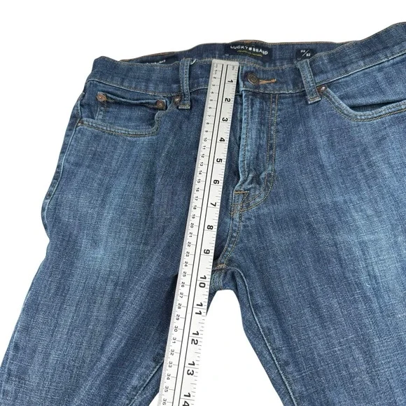 Lucky Brand 221 Straight 32X32 Men's Blue Jeans Cotton Blend Denim Pants - Picture 11 of 12